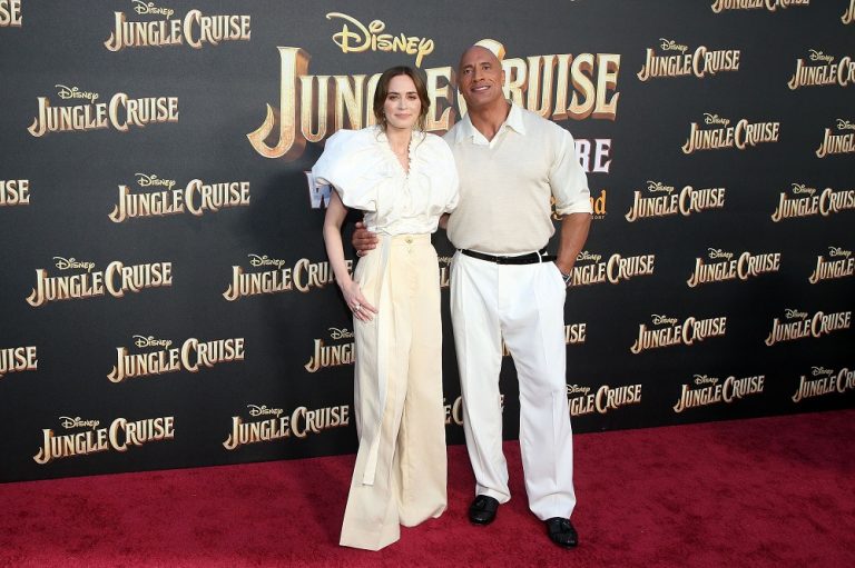 Johnson and Emily Blunt's new film "Jungle Cruise" held ...